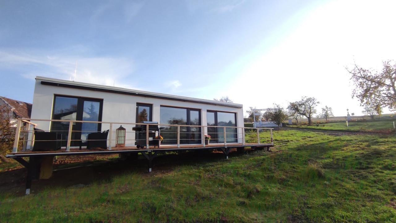 Ranch 66 - Moderni Tiny House Black Swallow Ve Stylu Route 66 Se Saunou A Bazenem Tršice 外观 照片